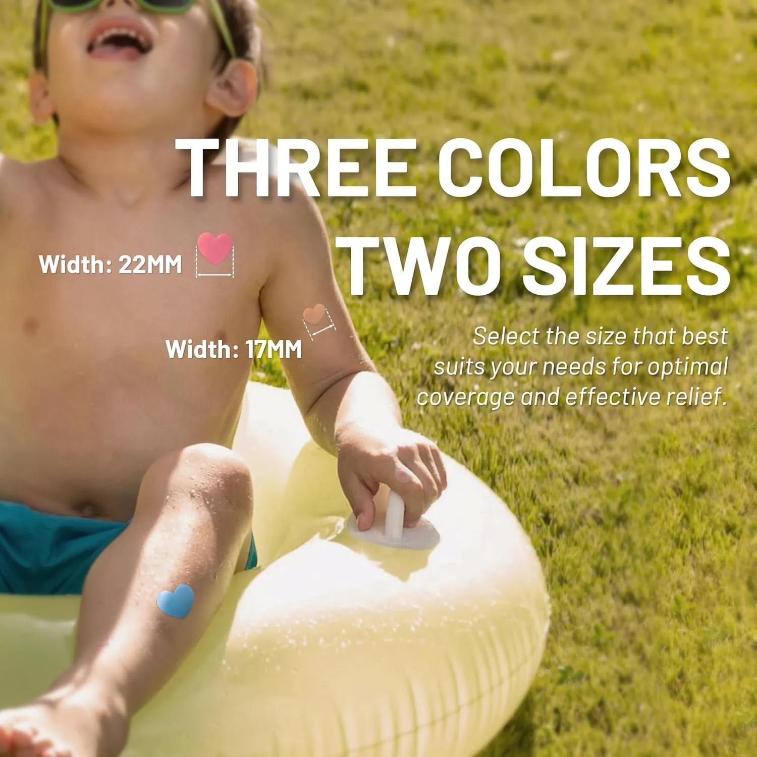 Itch Relief Patches for Kids 45 Colorful Patches, Anti Itch Stickers, Fast Bite Itch Relief, Reduce Swelling Itching, Summer Travel Essentials for Outdoor, Camp, Hiking