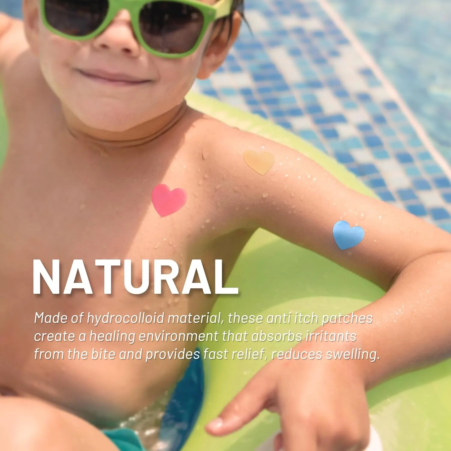 Itch Relief Patches for Kids 45 Colorful Patches, Anti Itch Stickers, Fast Bite Itch Relief, Reduce Swelling Itching, Summer Travel Essentials for Outdoor, Camp, Hiking