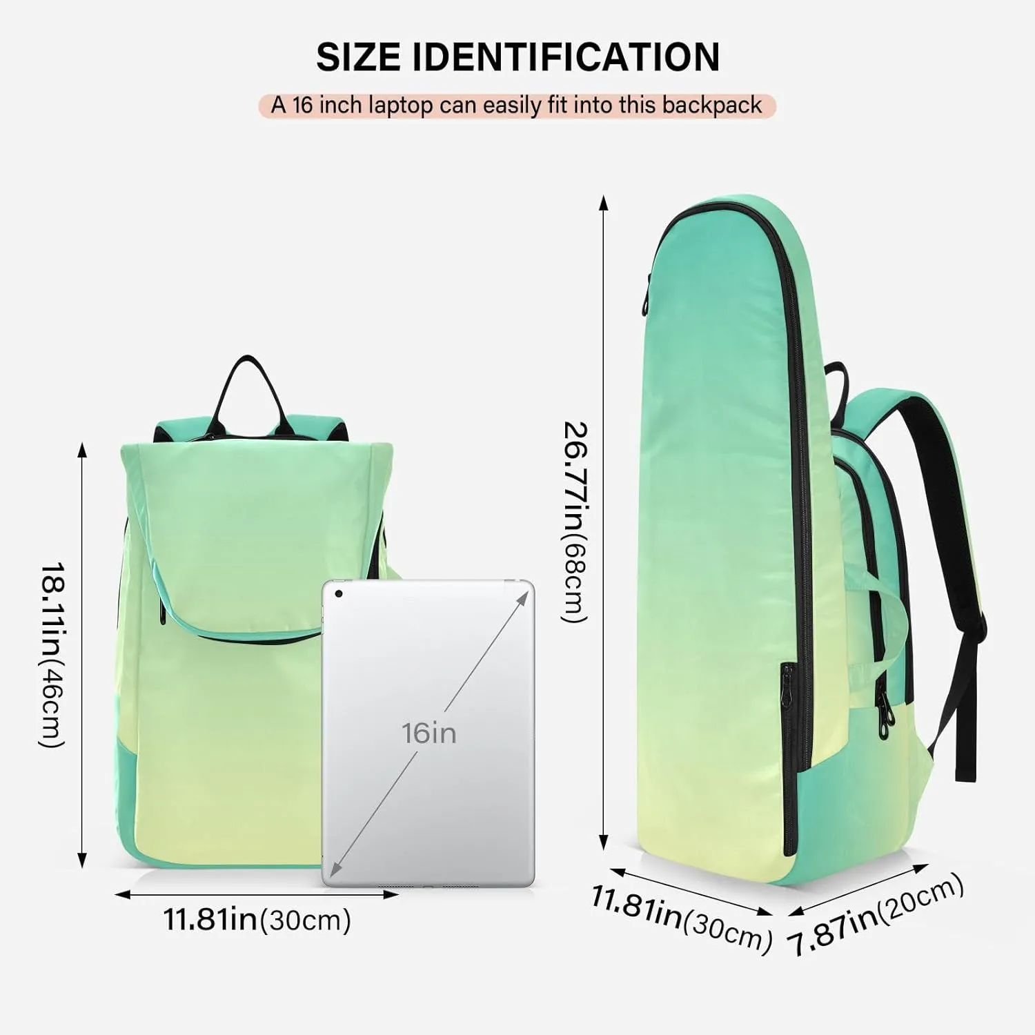 Joko Ivery Gradient Tennis Bag Backpack Tennis Bags Pickleball Bag Fits Badminton Paddles Backpack Tennis Racket Bag