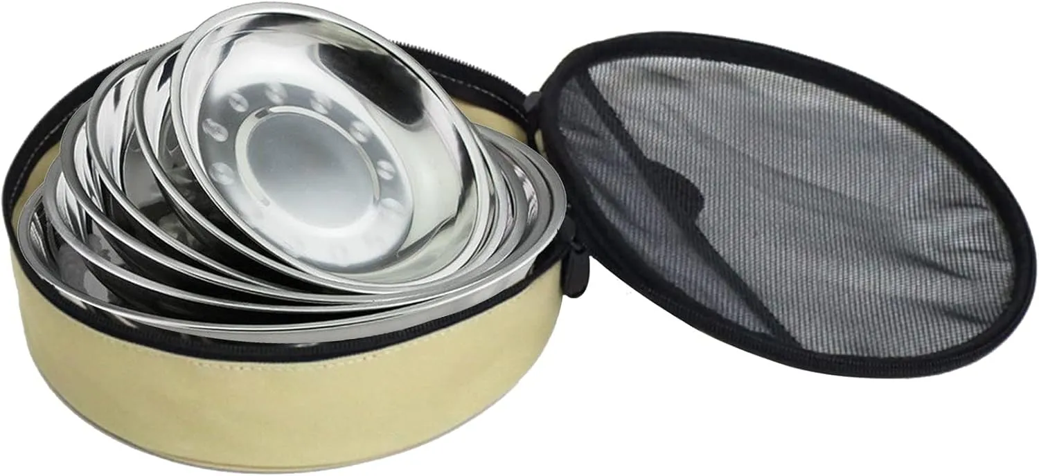 JSEIAJB Camping Tableware Bag Organizer Outdoor Hiking Picnic Plates Dishes Bowls Pots Bag Picnic Bag Premium Camp Cooking Supplies