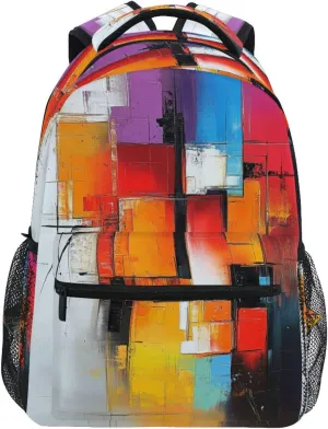 JSTEL Kid Graffiti Art Backpack,Elementary School Backpack Graffiti Art Kid Bookbag for Boy Girl Ages 5 to 13,025
