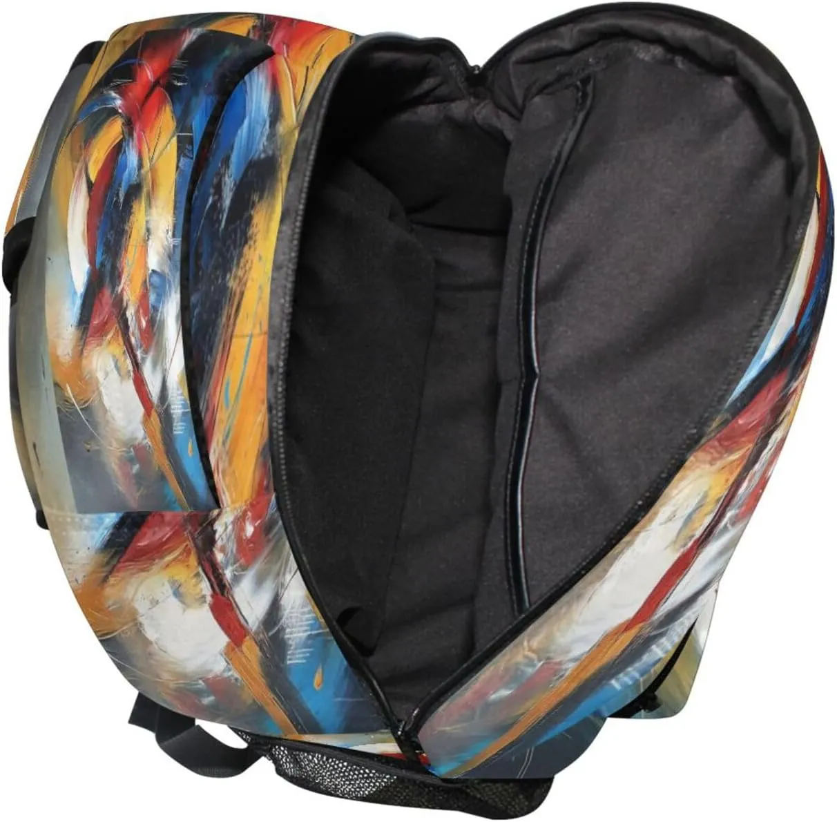 JSTEL Kid Graffiti Art Backpack,Elementary School Backpack Graffiti Art Kid Bookbag for Boy Girl Ages 5 to 13,03