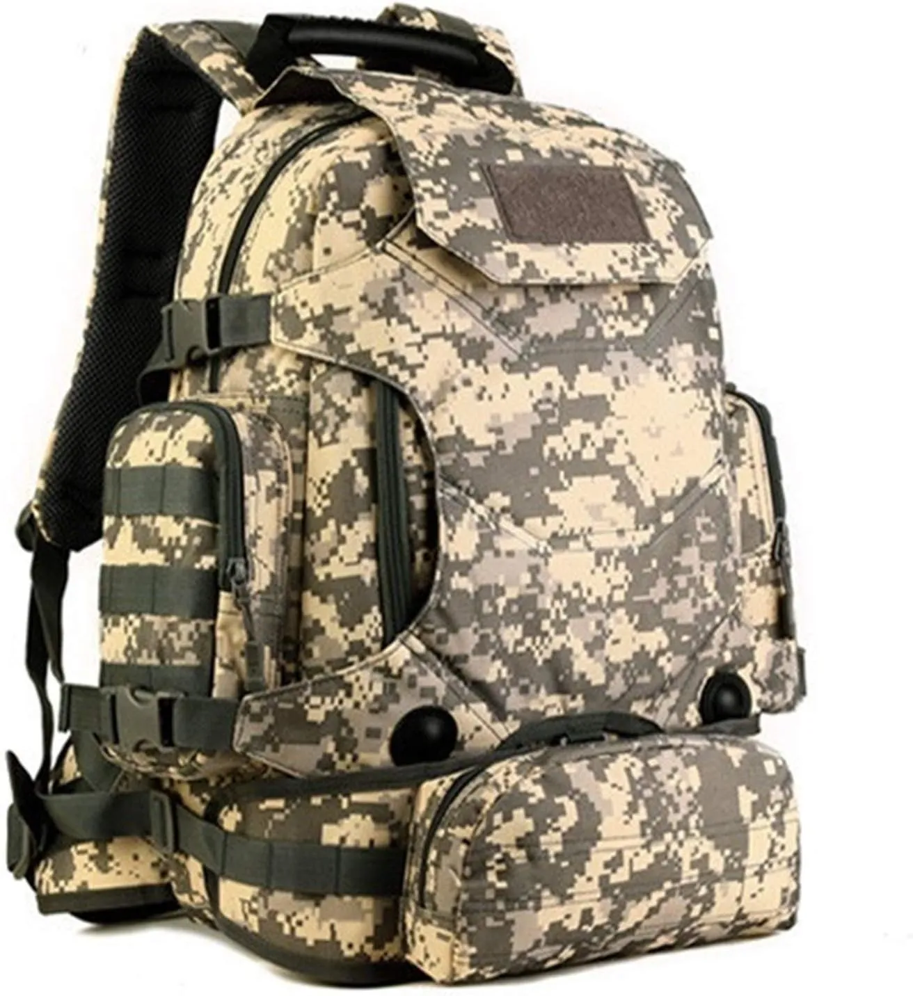 Jungle Leopard 40L Travel Rucksack Tsctical Backpack Army Molle Outdoor Sport Bag Men Camping Hiking Military (Color : S427-40L-ACU)