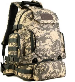 Jungle Leopard 40L Travel Rucksack Tsctical Backpack Army Molle Outdoor Sport Bag Men Camping Hiking Military (Color : S427-40L-ACU)