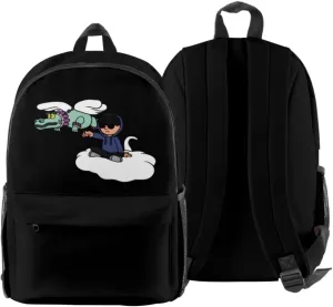 Junior H Sad Boyz Merch Backpack Bag Casual Daypack Travel Bags (Black)