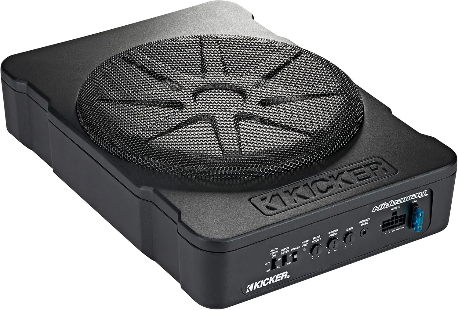 Kicker 46HS10 Hideaway Compact Powered Subwoofer, 10-Inch