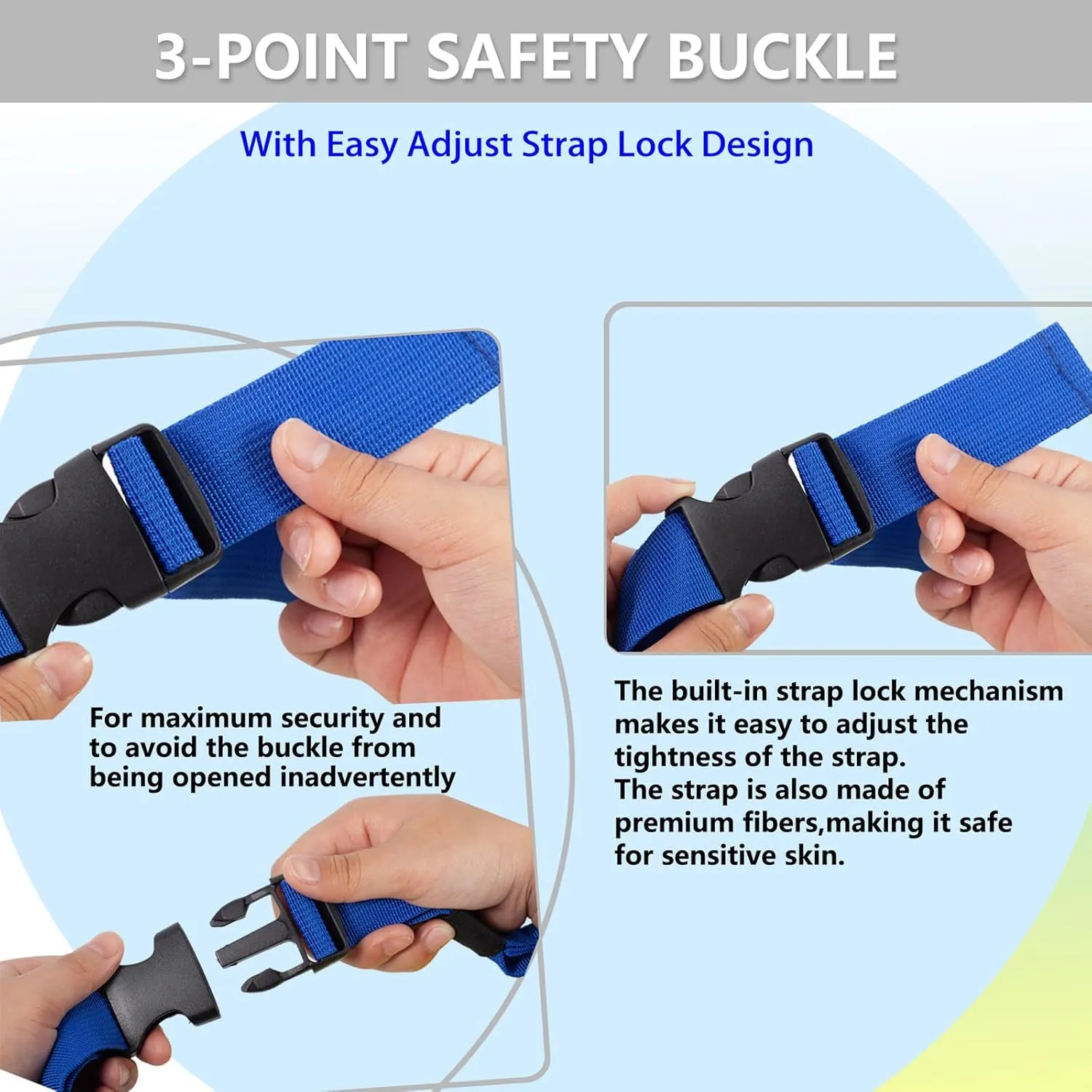 Kids Swim Back Float, EPE Pool Bubble Swimming Training Device with Adjustable Safety Buckle, Skin Friendly Swim Floaties for Kids Children Toddler Swim Beginners
