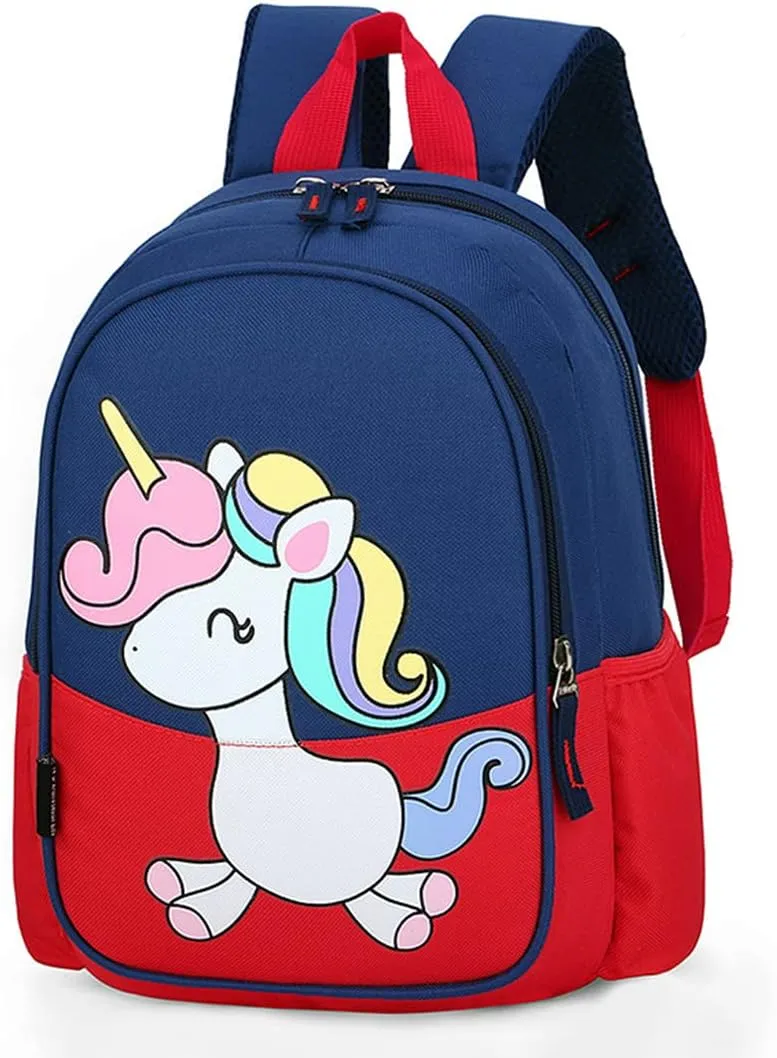 Kids Toddler Preschool Travel Backpack Cool Cute Cartoon Daypack (Little Red Unicorn)
