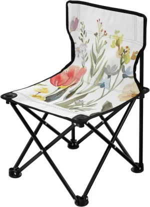 Kigai Folding Camping Chair Heavy Duty Chair Ultralight Compact Portable Beach Chair for Outdoor Camp, Hiking, Travel, Beach, Sporting Event and Picnic, Spring Flowers