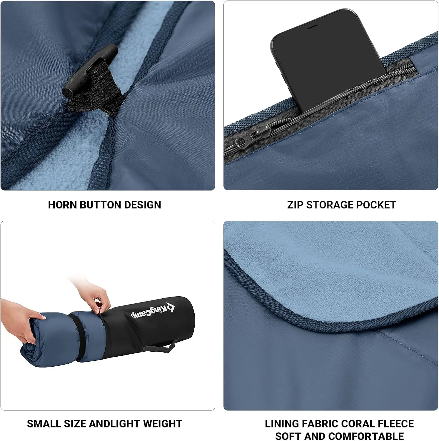KingCamp Outdoor Blanket Waterproof Beach Mat Sandproof Camping Blanket Mat, Picnic Blanket Extra Large Camping Blanket Packable for Stadium, Camp, Park, Grass, Concerts