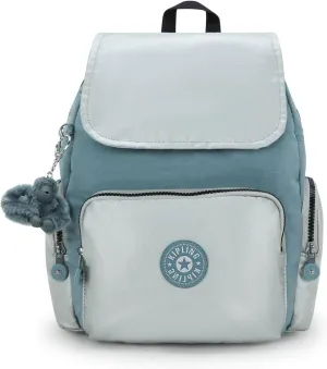 Kipling City Zip Small Backpack Relaxed Grey Bl