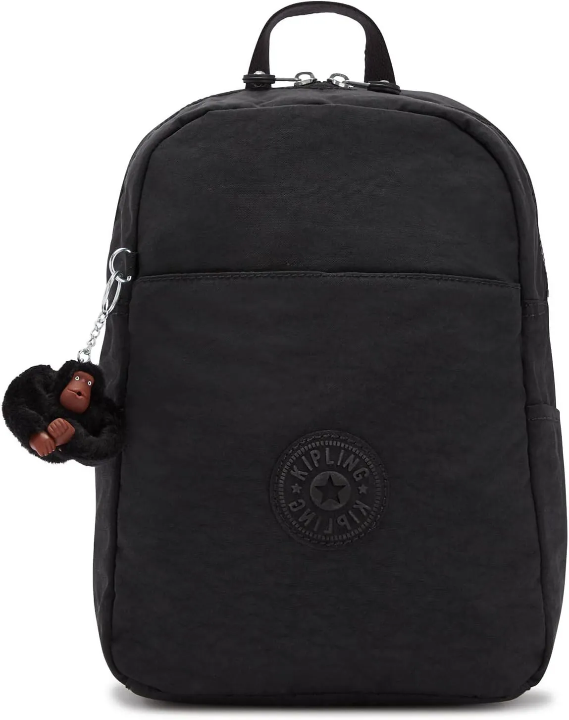 Kipling Women's Ferris Backpack, Adjustable Padded Straps, Monkey Keychain, Accessories Organizer, Nylon Bag