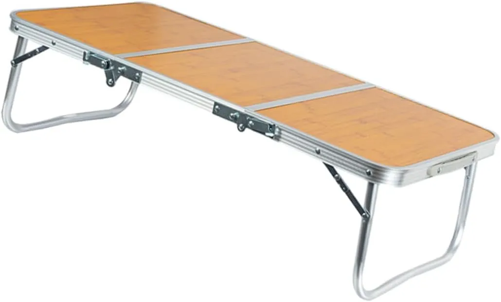 Kisangel 1 Set Portable Folding Table for Outdoor Camping Lightweight Compact Design for BBQ Picnics Hiking and Setup Storage