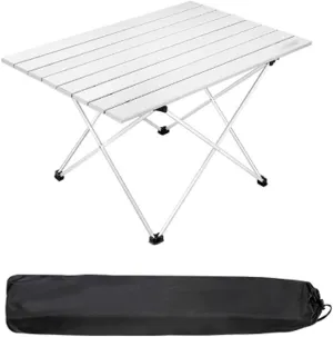 KOHARA Portable Camping Table Aluminum Ultralight Folding Waterproof Outdoor Hiking BBQ Camp Picnic Table Desk Stable