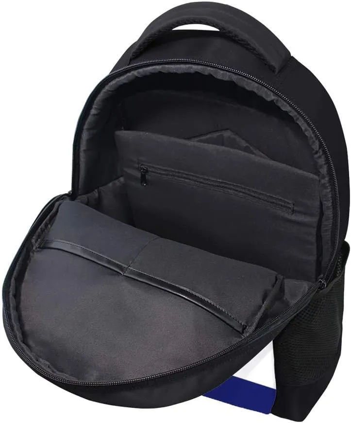 Kuizee Classic Backpack Schoolbag Adjustable Padded Shoulder Straps Daypack Colorful Beach Umbrella Blue Casual Bags Durable College Daily 16Inch