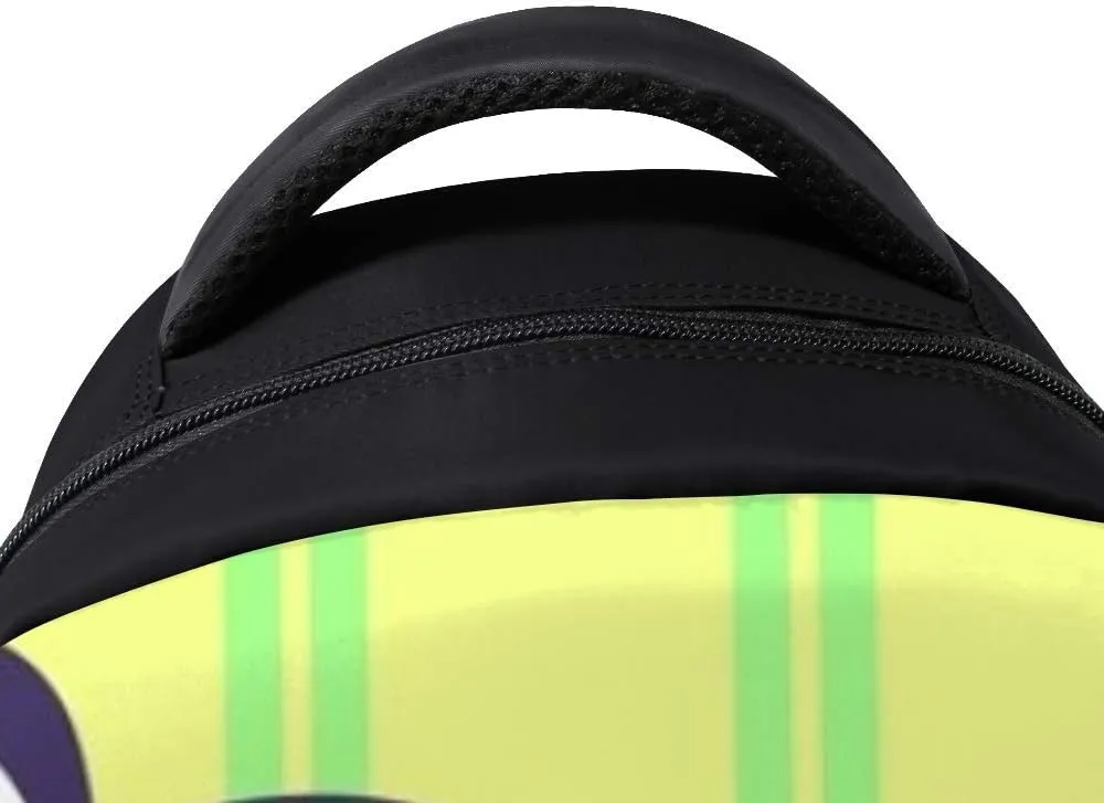 Kuizee Classic Backpack Schoolbag Adjustable Padded Shoulder Straps Daypack ﻿Pop Art Lips Speech Bubble Casual Bags Durable College Daily 16Inch