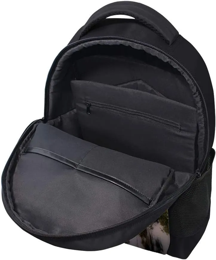 Kuizee Classic Backpack Schoolbag Adjustable Padded Shoulder Straps Daypack ﻿Swamp Tree Casual Bags Durable College Daily 16Inch