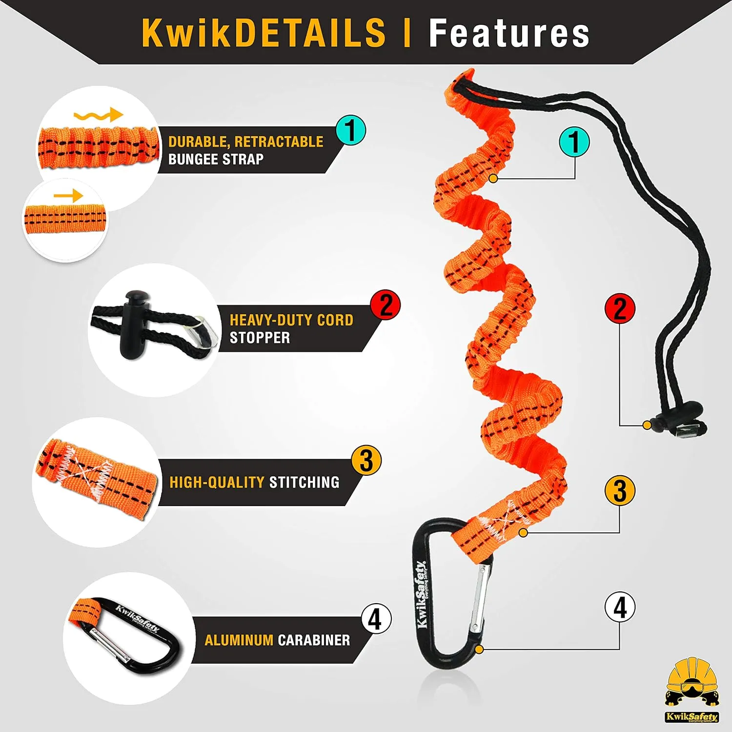 KwikSafety - Charlotte, NC - TSUNAMI COMBO [Premium BRAIDED ROPE] Vertical Lifeline ANSI OSHA Rope Grab Snap Hook Shock Absorber Fall Protection Restraint System Roof Safety Equipment / 50 FT.