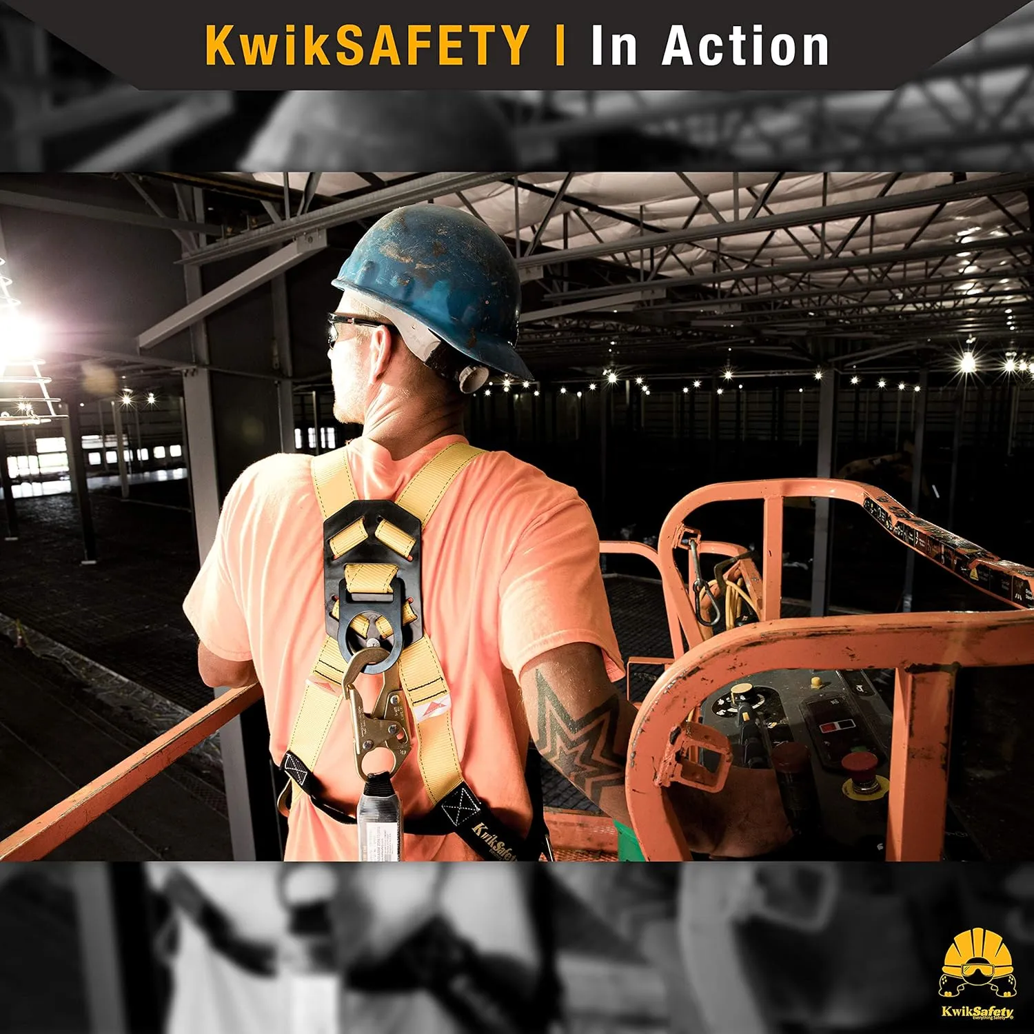 KwikSafety - Charlotte, NC - TSUNAMI COMBO [Premium BRAIDED ROPE] Vertical Lifeline ANSI OSHA Rope Grab Snap Hook Shock Absorber Fall Protection Restraint System Roof Safety Equipment / 50 FT.