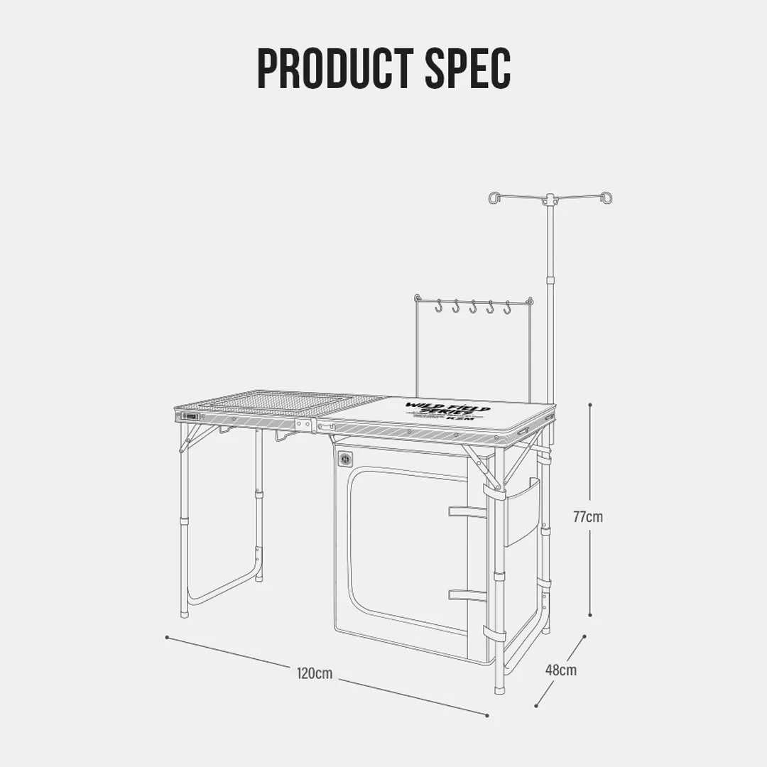 KZM Wild Field Cabinet Kitchen Table