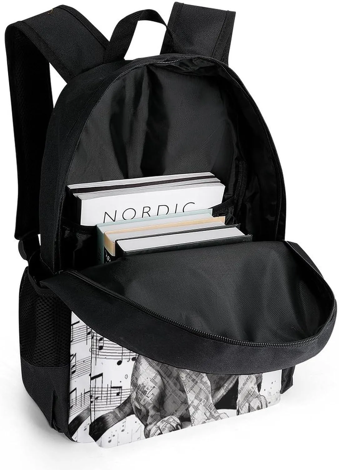 Laptop Backpack for Men Women Lightweight Backpack Dachshund Music Notes Daypack Rucksack with Compartment Laptop Bag