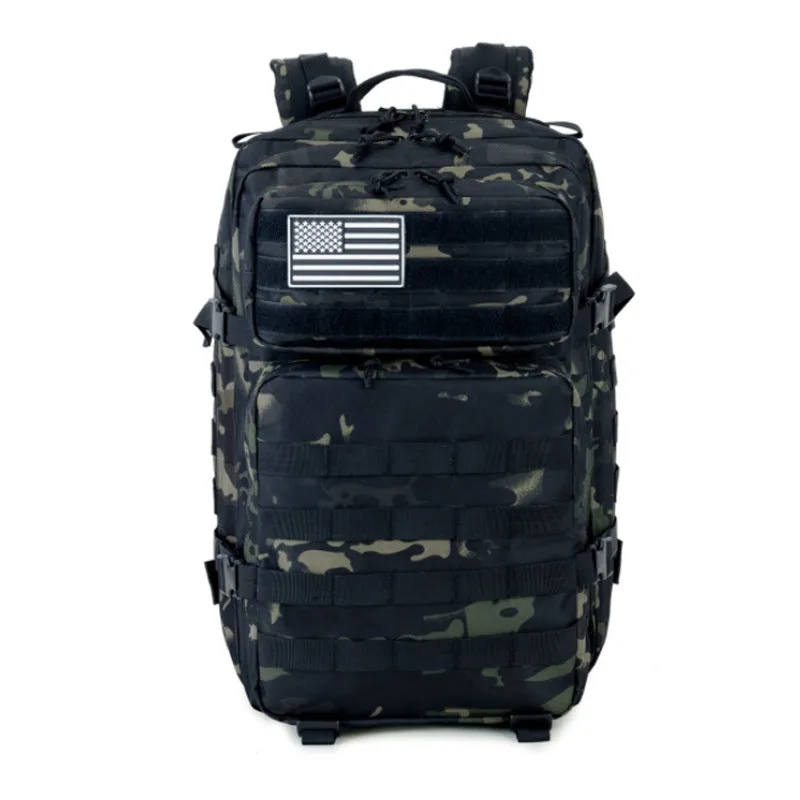 Large 45L Military Tactical Army 3-Day Assault Backpack with Multiple Compartments