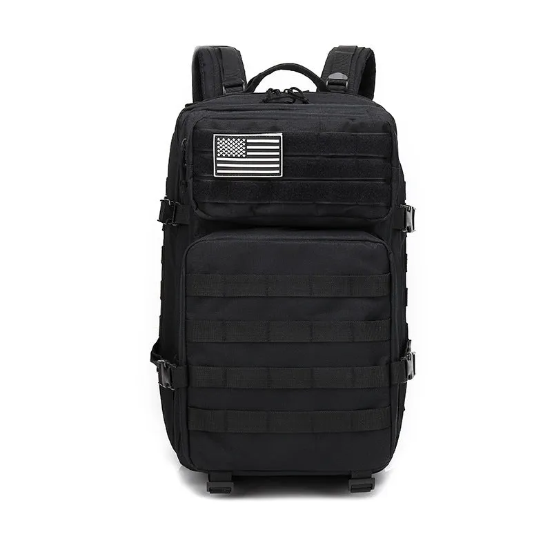 Large 45L Military Tactical Army 3-Day Assault Backpack with Multiple Compartments