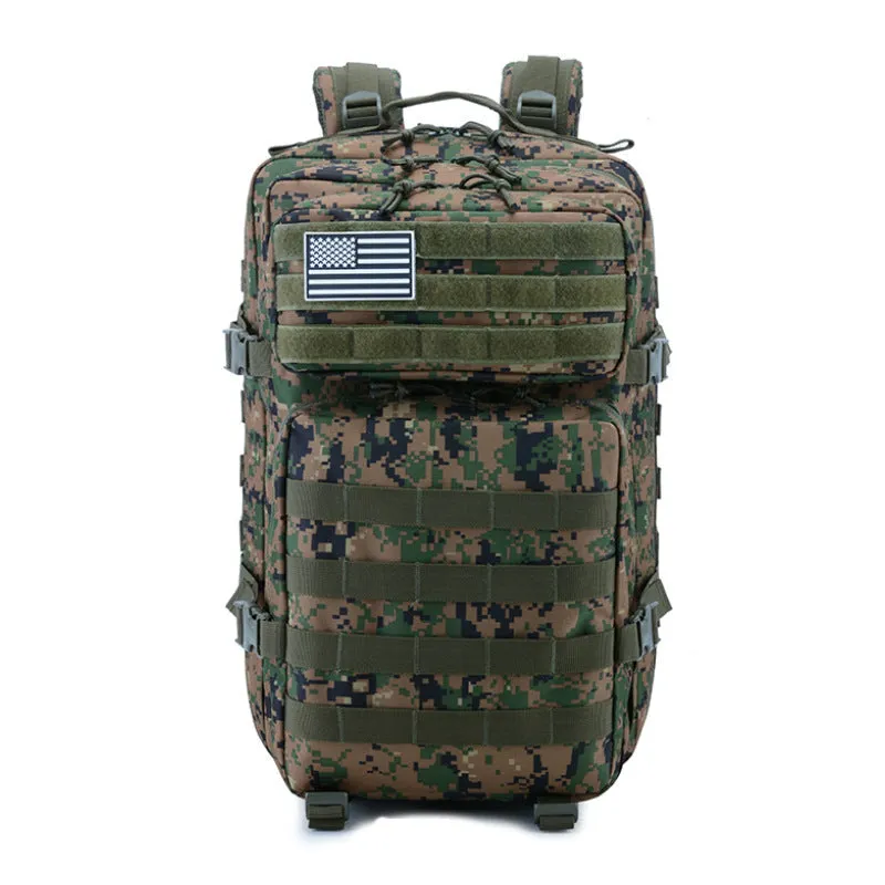 Large 45L Military Tactical Army 3-Day Assault Backpack with Multiple Compartments