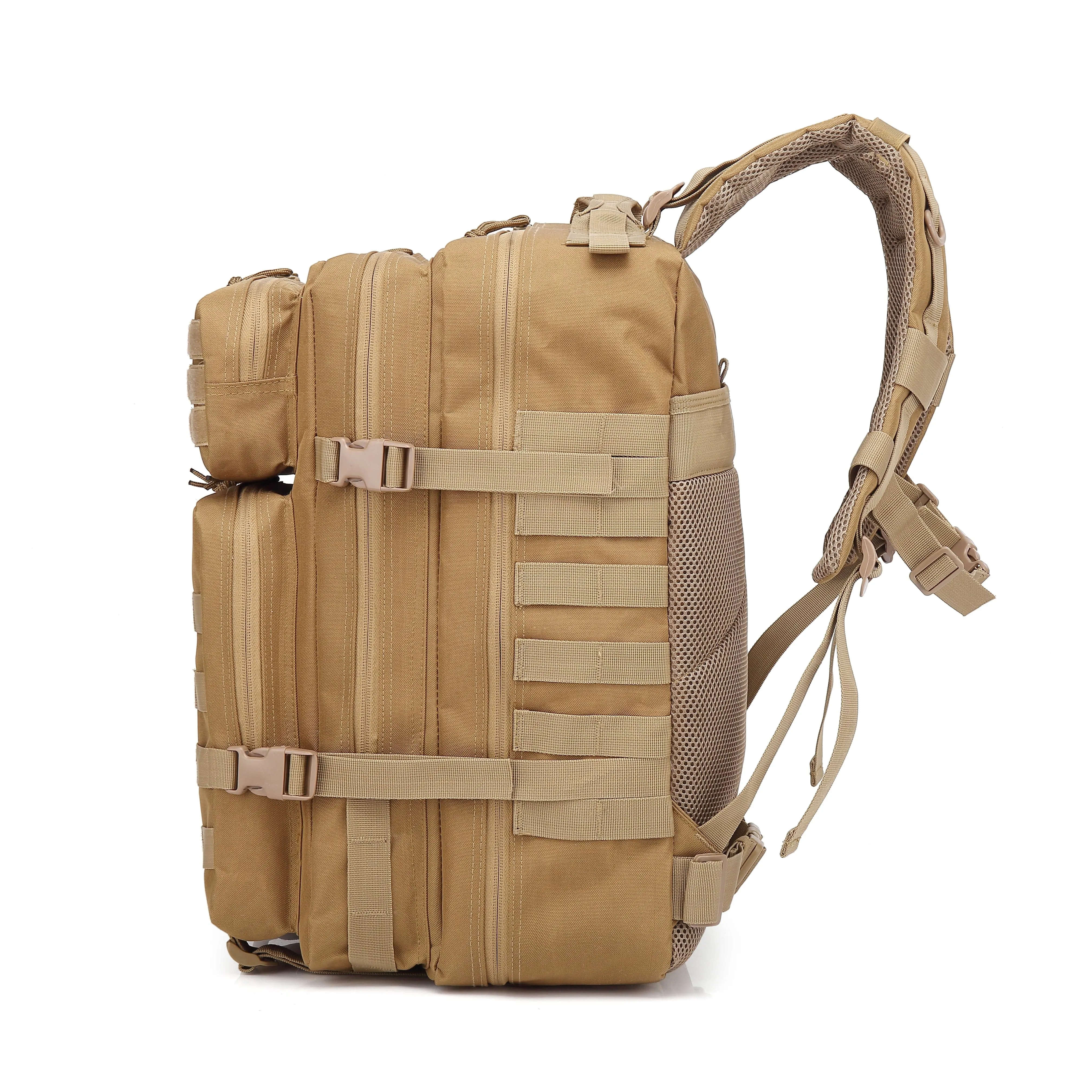 Large 45L Military Tactical Army 3-Day Assault Backpack with Multiple Compartments