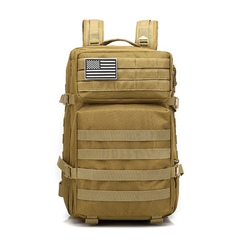 Large 45L Military Tactical Army 3-Day Assault Backpack with Multiple Compartments