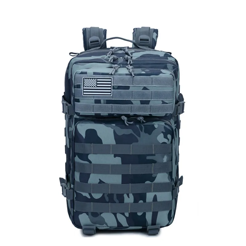 Large 45L Military Tactical Army 3-Day Assault Backpack with Multiple Compartments