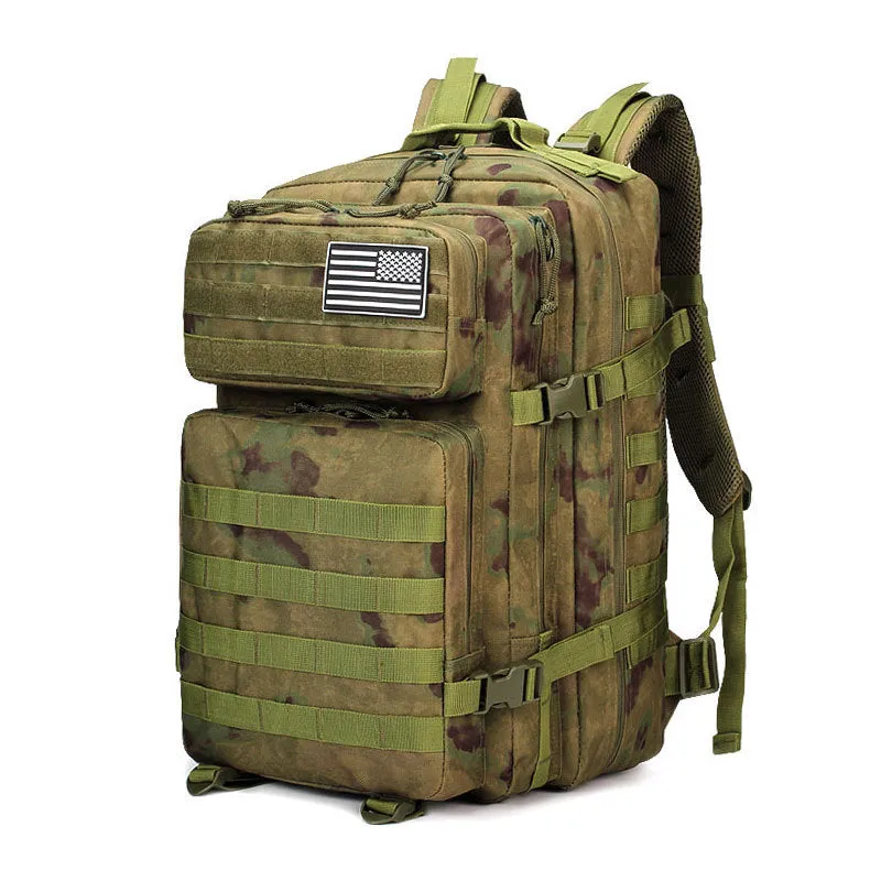 Large 45L Military Tactical Army 3-Day Assault Backpack with Multiple Compartments