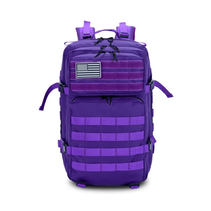 Large 45L Military Tactical Army 3-Day Assault Backpack with Multiple Compartments