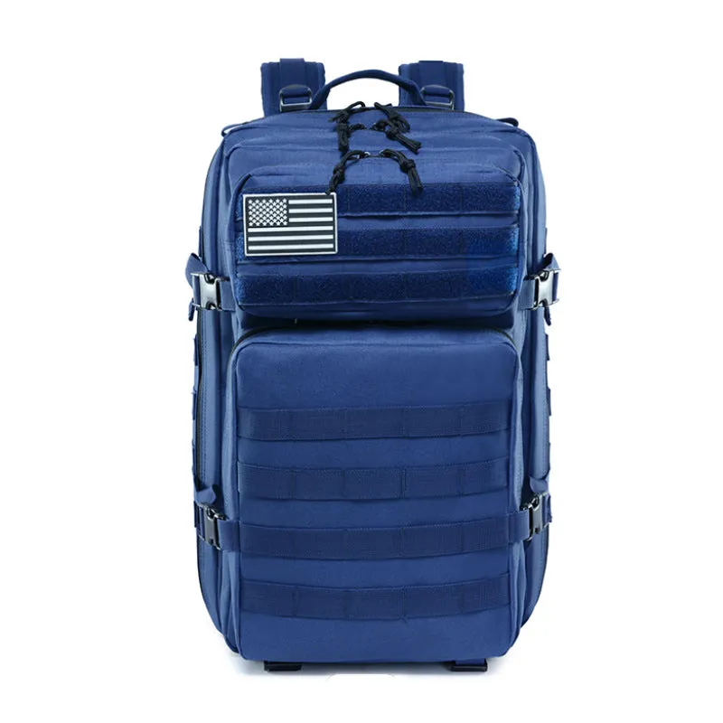 Large 45L Military Tactical Army 3-Day Assault Backpack with Multiple Compartments