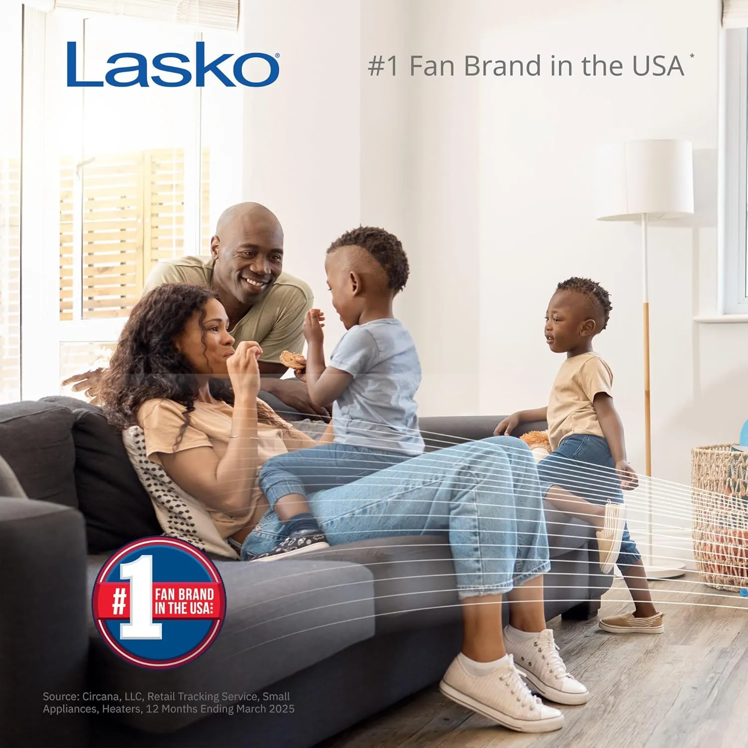 Lasko Oscillating Pedestal Fan, Adjustable Height, 3 Quiet Speeds, Timer, Remote Control for Bedroom, Living Room, Home Office and College Dorm Room, 52", Silver and Gray, 2535