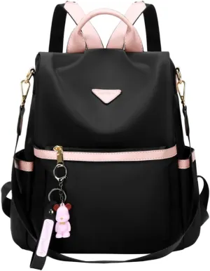 Leathario Women Backpack Purse Anti-Theft Nylon Small Casual Daypack Handbag Shoulder Mini Bookbag for College Travel Work