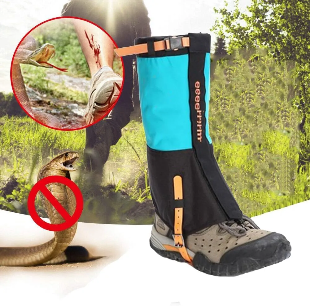 Leg Gaiters,Outdoor Gaiters,Snow Hiking Climbing Gaiters,Waterproof Adjustable Size Gaiters,Suitable for Men and Women (1 Pair)