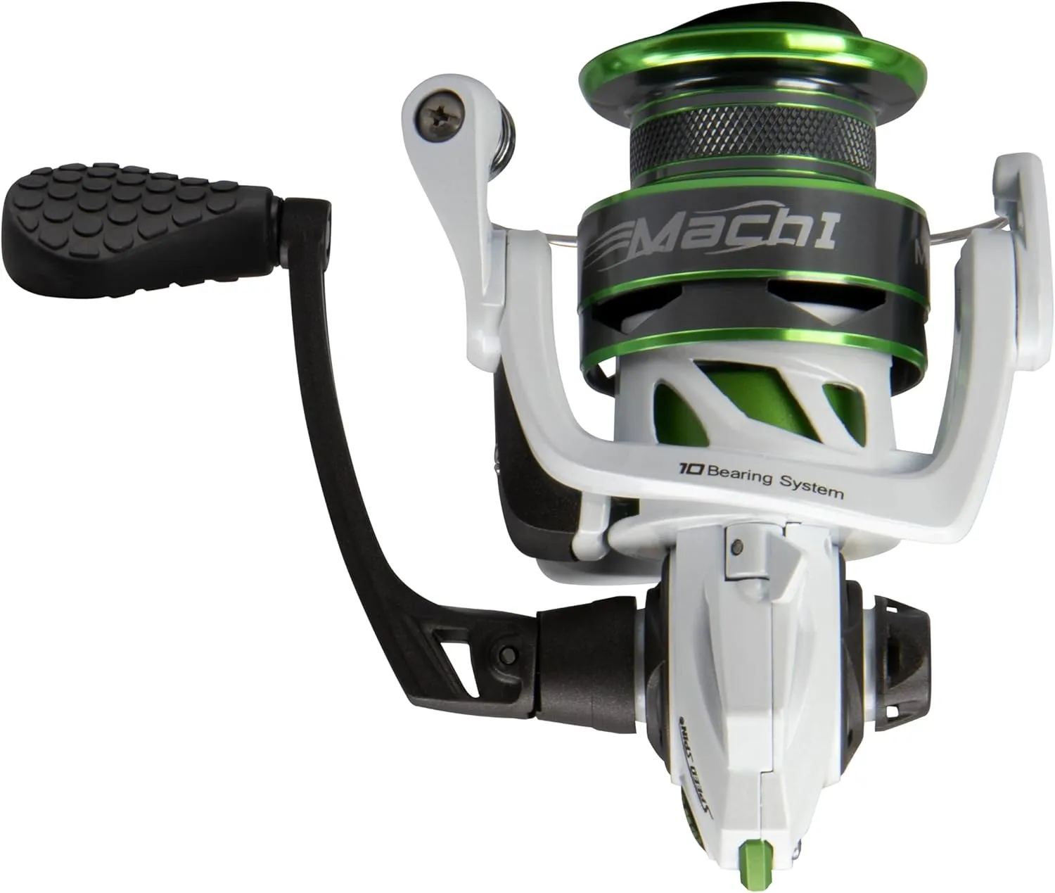 Lew's MACH 1 Spinning Fishing Reel, 6.2:1 Gear Ratio, Right or Left-Hand Retrieve, Graphite Frame, Premium 10 Bearing System