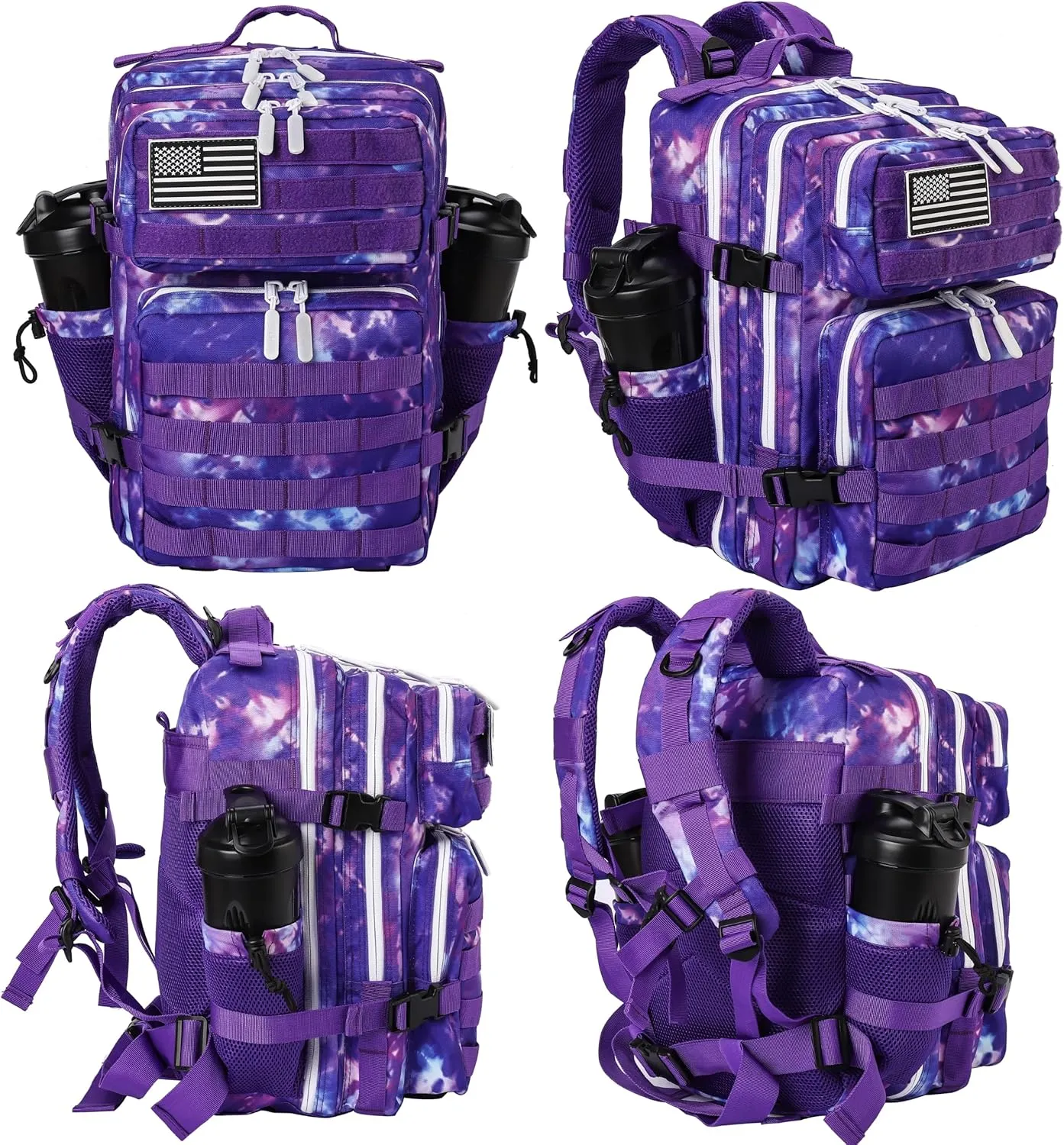 LHI Tactical Military Backpack for Men and Women 25L/35L Army Assault Pack Bag Small Rucksack with Bottle Holder