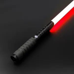 Light Saber RGB 12 Colors to Change, Heavy Dueling Light UP Saber for Adult and Kids,Force FX 16 Sound Fonts,Halloween Christmas Birthday Party Gifts,E01 Black (Including Wrapping Tape)