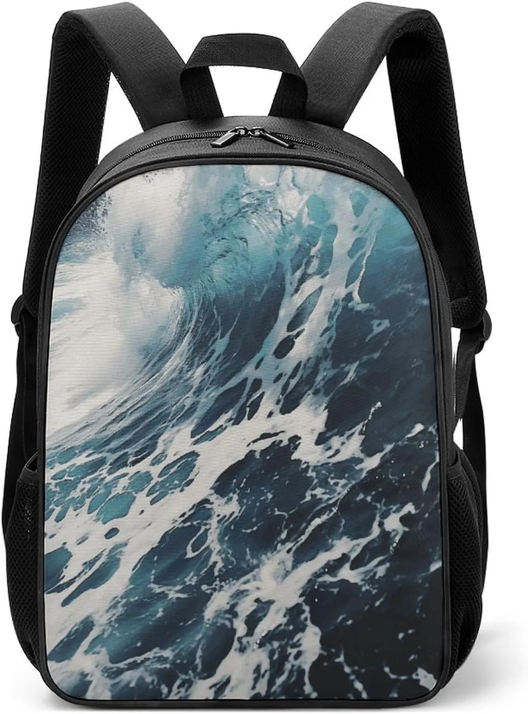 Lightweight Backpacks Cute Travel Bag Durable Beach Foam Wave Printing Small Travel Backpack For Women & Men