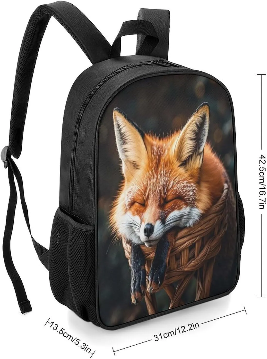 Lightweight Backpacks Cute Travel Bag Durable Funny Creature Sleeping Printing Small Travel Backpack For Women & Men