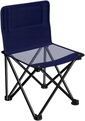 Lightweight Camping Chair Outdoor Folding Backrest Chair Portable Fishing Chair with Side Pocket Lightweight Leisure Chairs Padded Deck Chair Outdoor Hiking (Color : E)