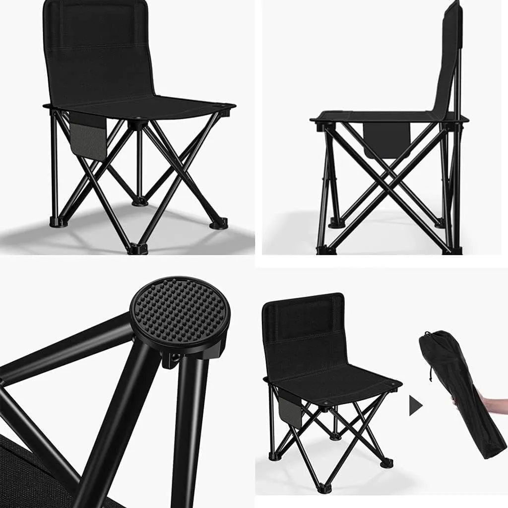 Lightweight Camping Chair Outdoor Folding Backrest Chair Portable Fishing Chair with Side Pocket Lightweight Leisure Chairs Padded Deck Chair Outdoor Hiking (Color : E)