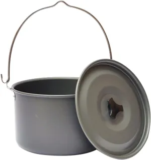 Lightweight Camping Pot with Folding Handle Durable Cookware for Outdoor Cooking for Soup Pasta and Stew for Camping and Picnics Tripod Not Included