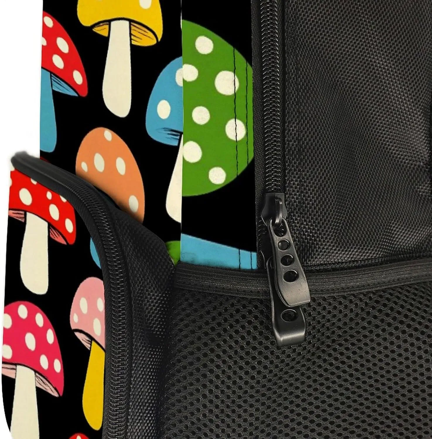 Lightweight Daypack Bookbag for Trekking Business Walking Cycling - Big Capacity Anti-Theft Multipurpose Carry On Bag, Cute Mushrooms Ladies Funny Mushroom Business Computer Bag