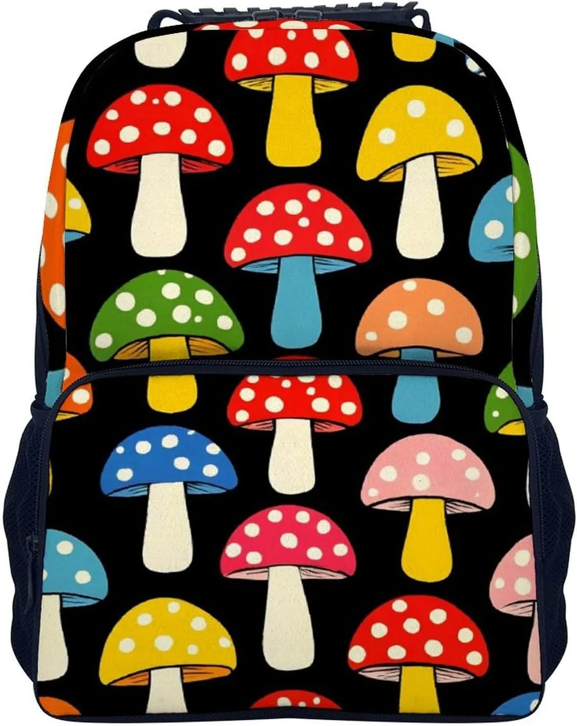 Lightweight Daypack Bookbag for Trekking Business Walking Cycling - Big Capacity Anti-Theft Multipurpose Carry On Bag, Cute Mushrooms Ladies Funny Mushroom Business Computer Bag