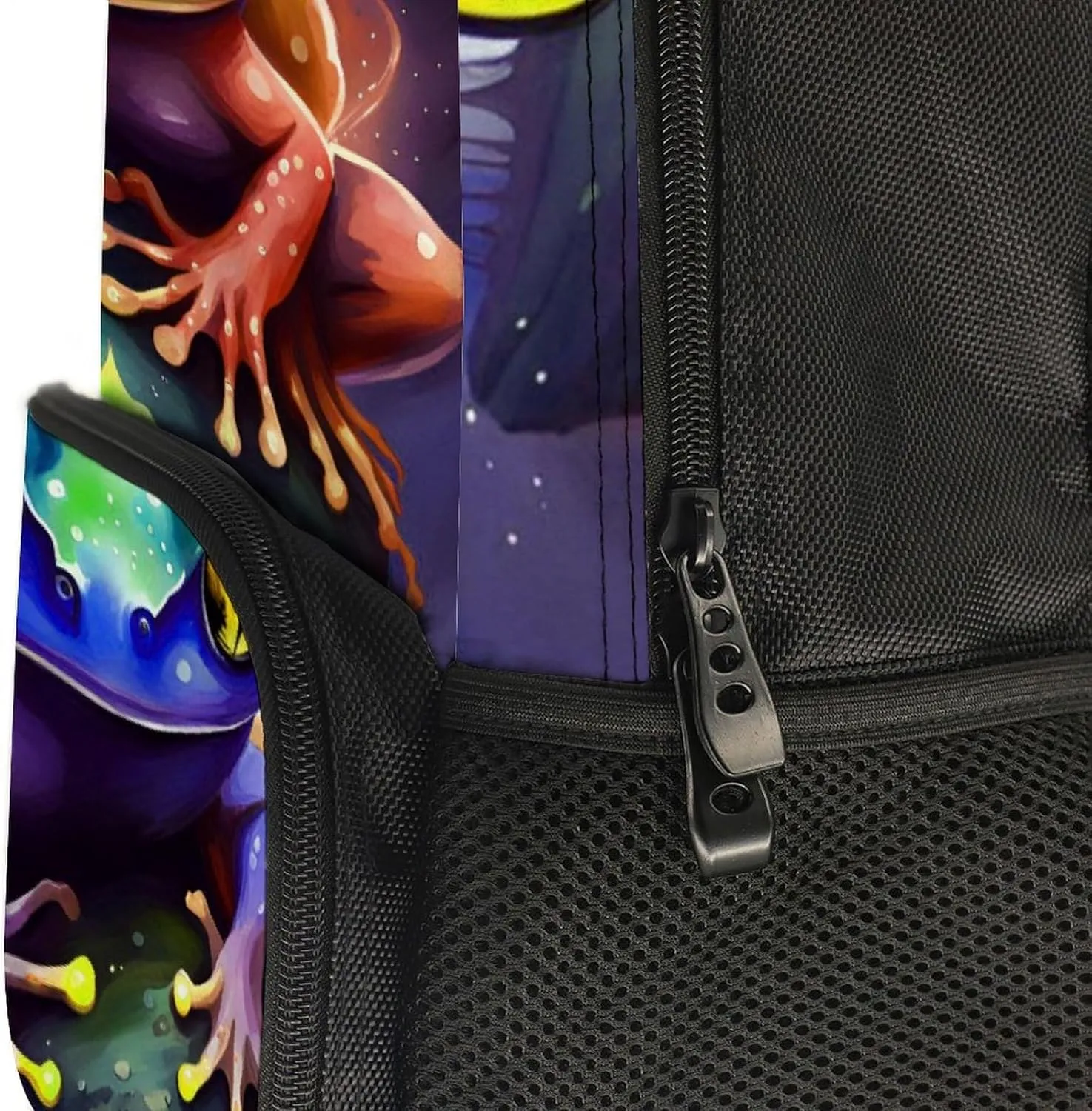 Lightweight Daypack for Camping Business Walking Cycling - Large Capacity Anti-Theft Multipurpose Bookbag, Watercolor Frogs Art Gym Outdoor Hiking Backpack
