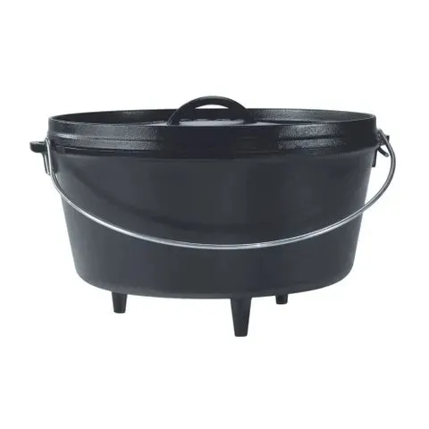 Lodge Camp Cast Iron Dutch Oven Deep - 7.5L/30cm