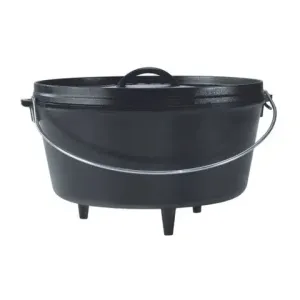 Lodge Camp Cast Iron Dutch Oven Deep - 7.5L/30cm